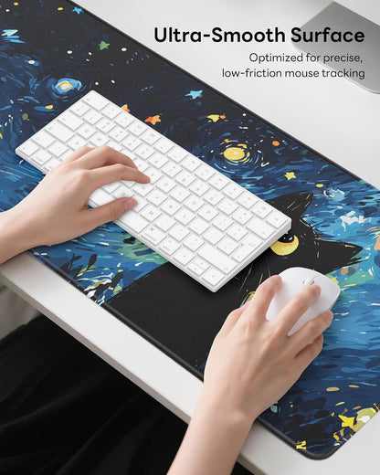 Mouse Pad 31.5x11.8in Large Desk Mat Non-Slip for Office