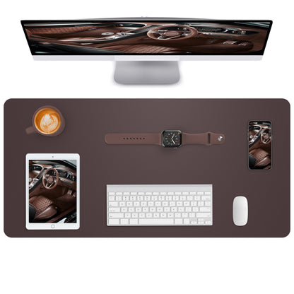 Leather Desk Pad Blotter,Mouse Pad,Office Desk Mat, Non-Slip PU Leather Desk mat,Large Desk mat,Waterproof Keyboard mat for Office/Home/Decor (Black,35" x 17")