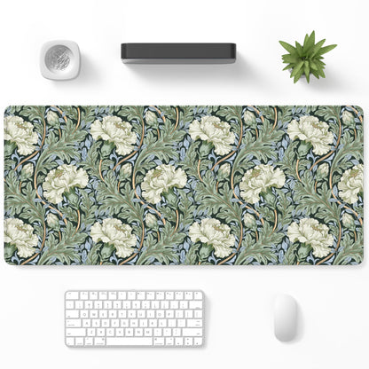 Desk Mat, Large Gaming Mouse Pad, 32" x 12", Boho Retro Floral