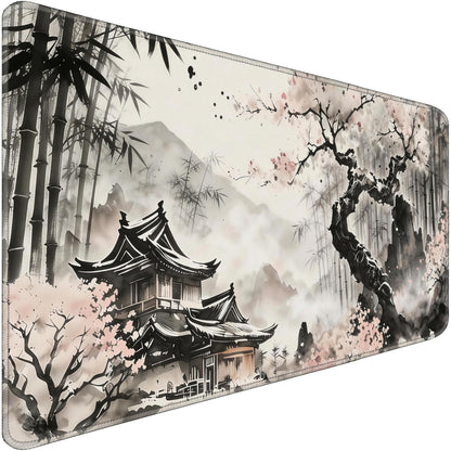 31.5" x 15.7" Waterproof Fabric Desk Pad Large Mouse Pad Office Game, Black