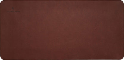 Gallaway Leather Desk Mat, Office Writing Desk Pad, Large 36" x 17" Dark Brown, for Top of Desks, Gift Ready Elegant Computer Desk Cover Protector PU Leather